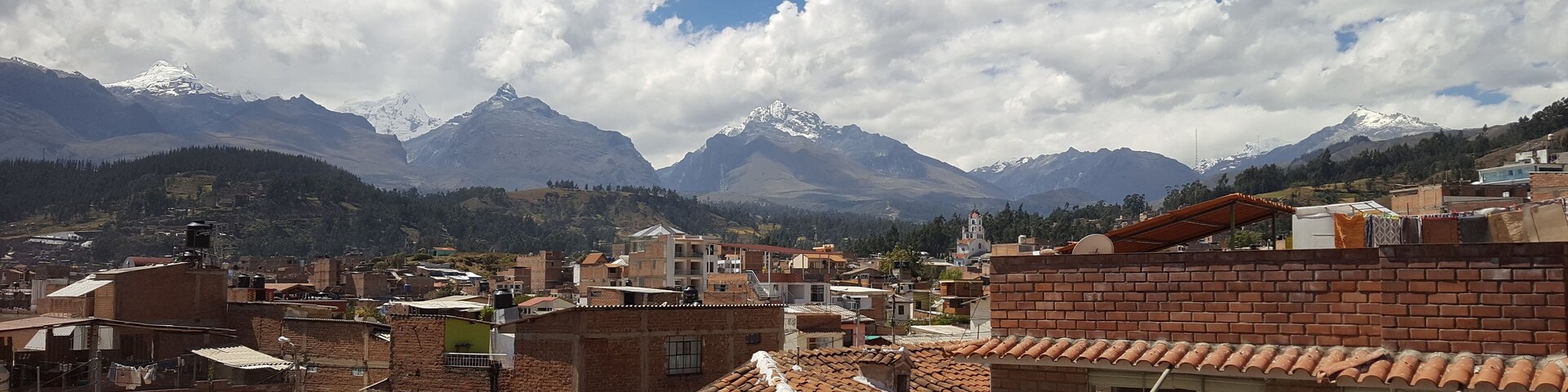 View over Huaraz, Peru