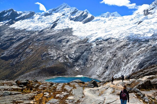 In Peru's Cordillera Blanca is the stunning 4 day 'Santa Cruz trek', taking in rivers, lakes mountains, glaciers, llamas and so much more.  Some top-notch #hiking!