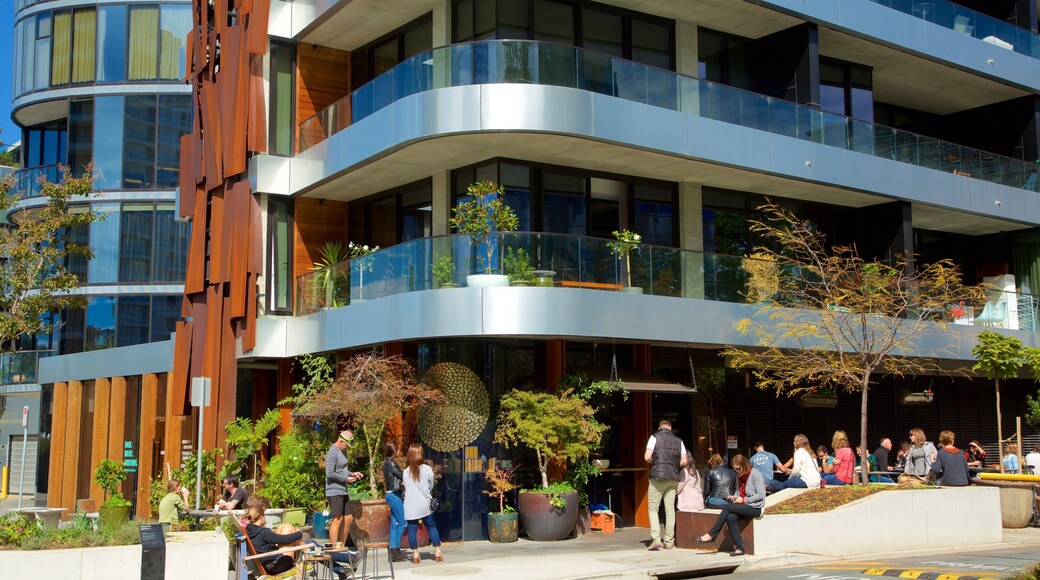 艾科騰 呈现出 咖啡廳場景 和 現代建築