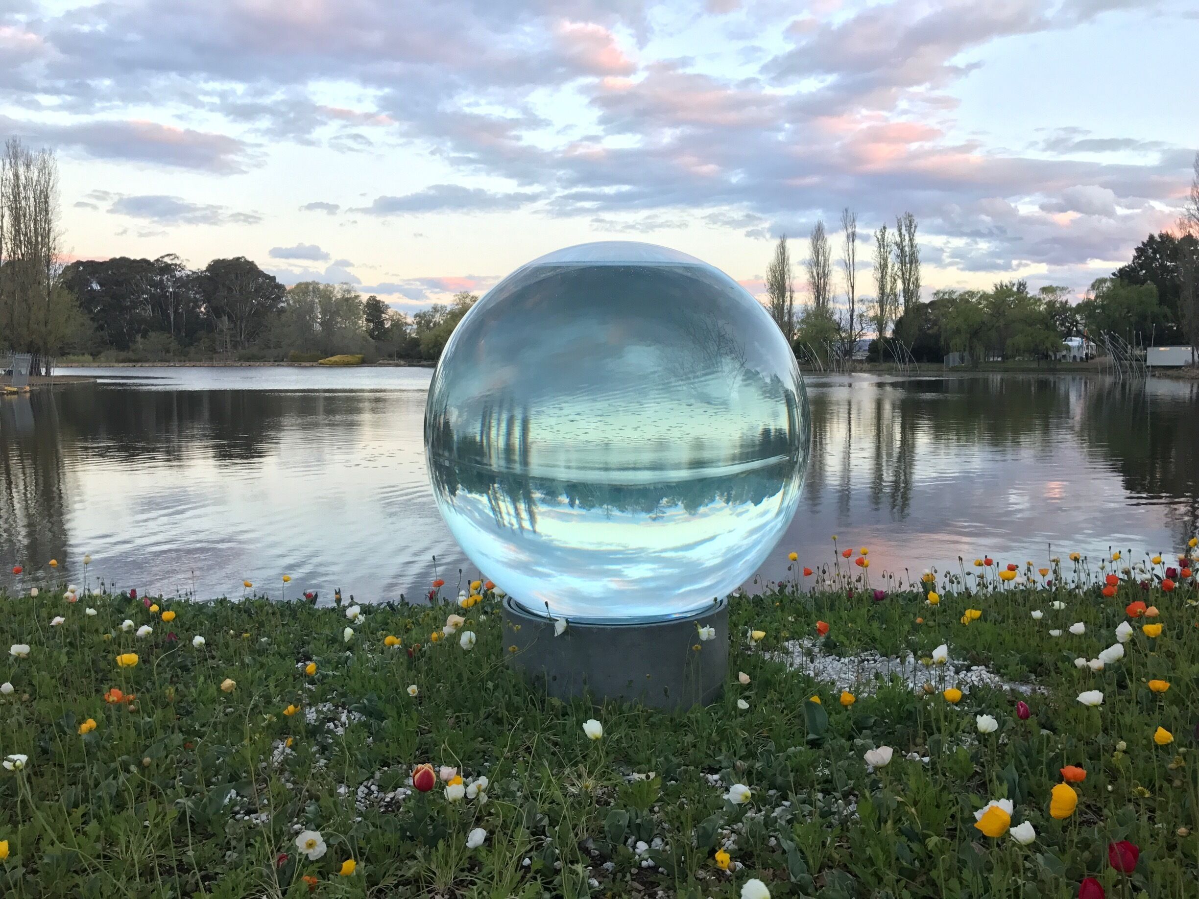 Sculpture at Floriade, Australia's celebration of spring. 