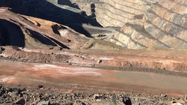 Super pit lookout! One of the biggest open pit mining operations.
