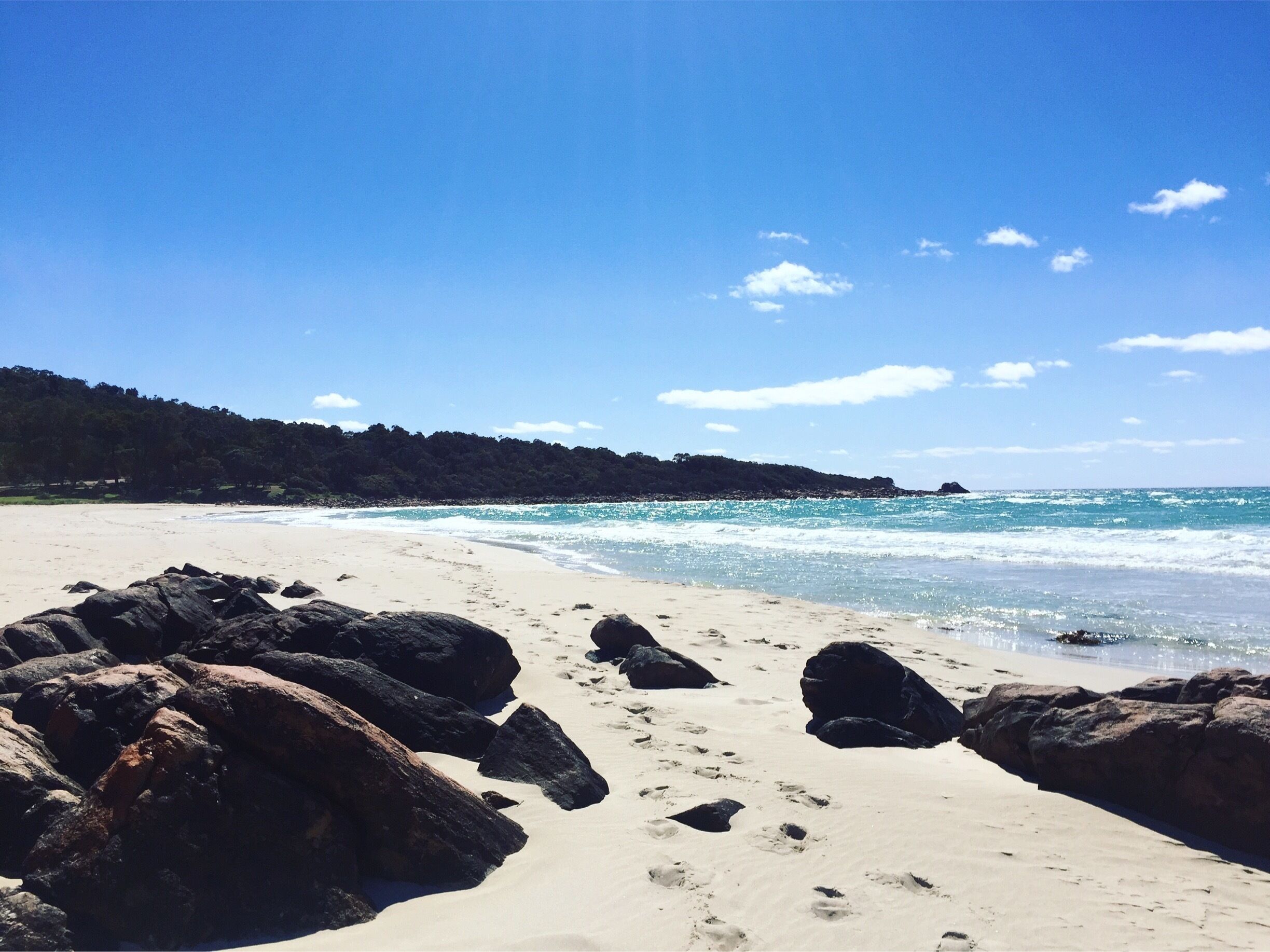 Had the beach to ourselves