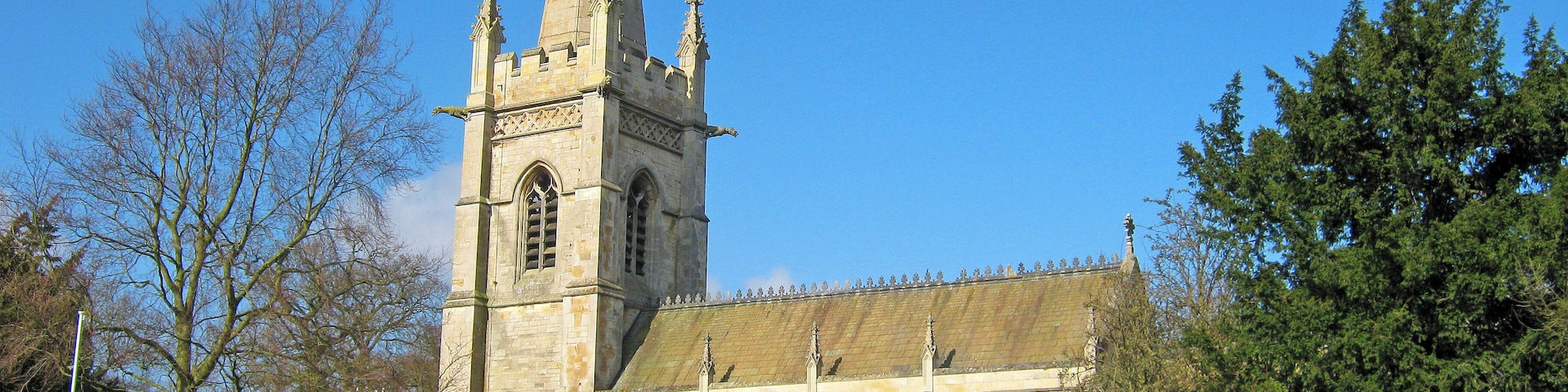 Parish church of St John the Evangelist, Perlethorpe, Nottinghamshire, seen from the southeast