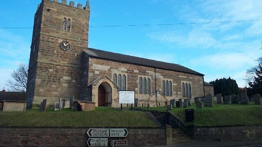 St Giles' parish church, Ollerton, Nottinghamshire, seen from the southwest