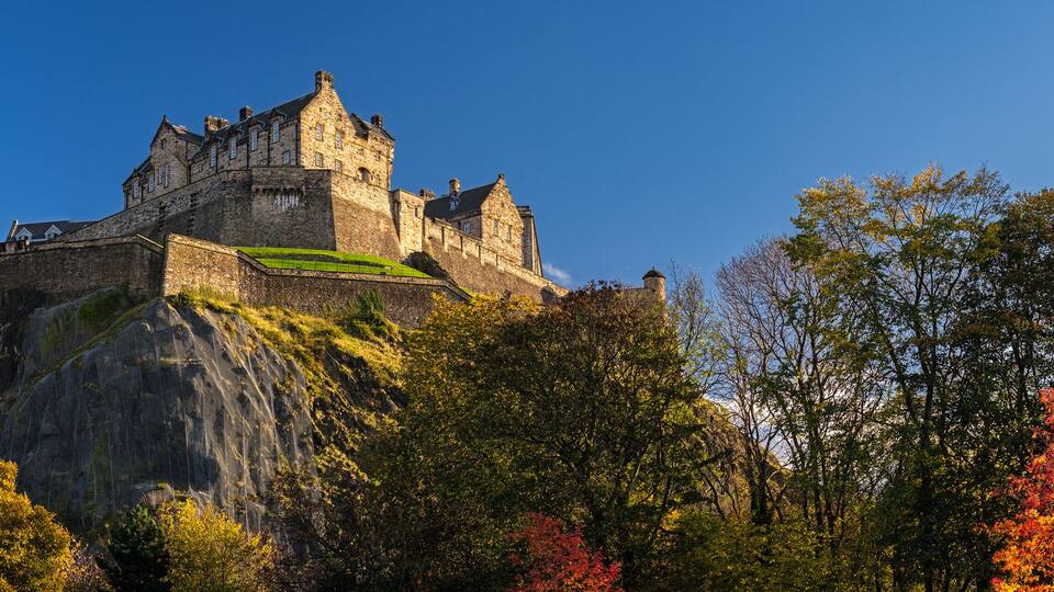 Edinburgh Castle, one of the most famous landmark of Scotland. City of Edinburgh, United Kingdom