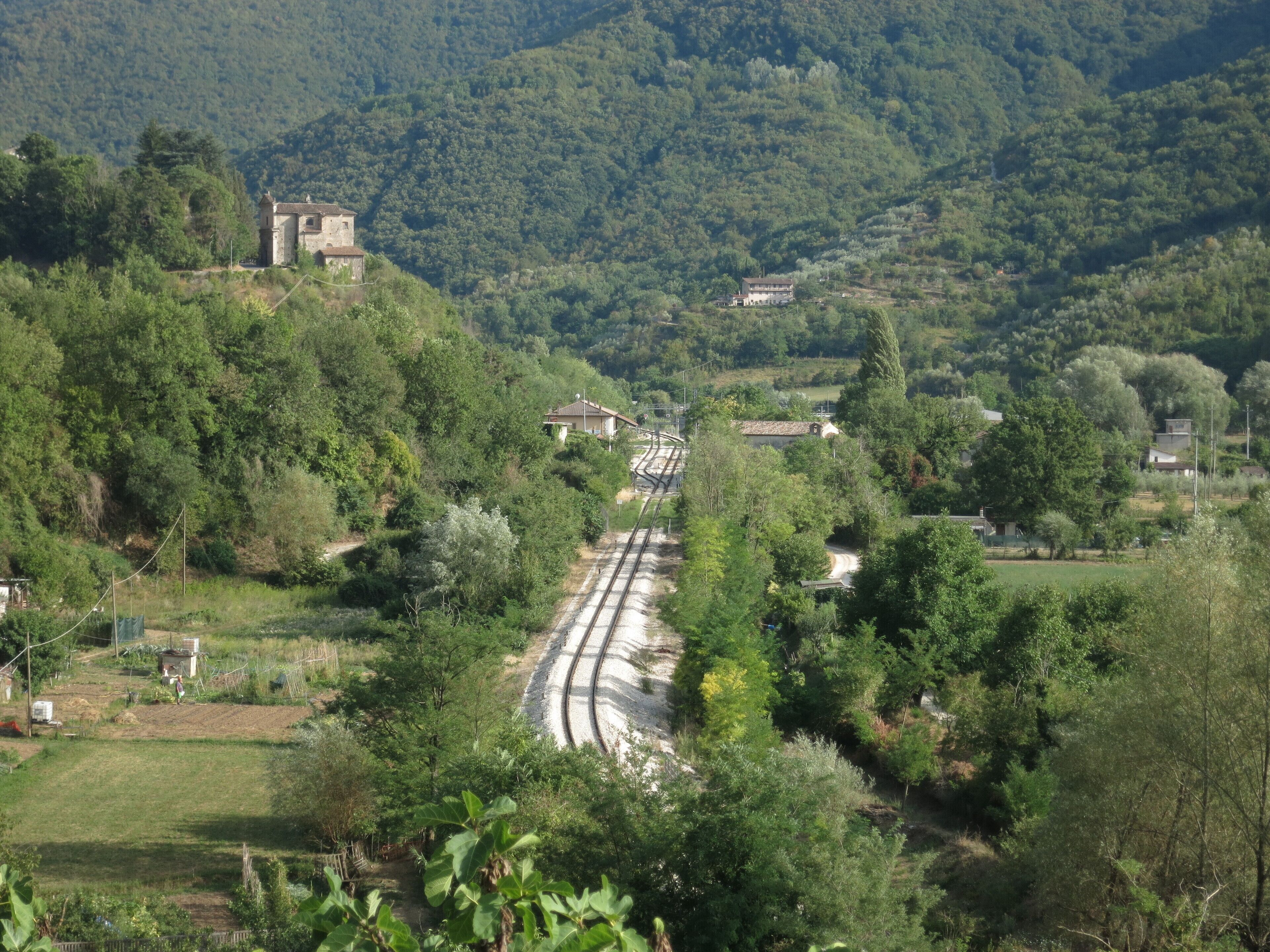 Cittaducale train station (province of Rieti, Lazio, Italy), on the Terni-Rieti-L'Aquila-Sulmona line.