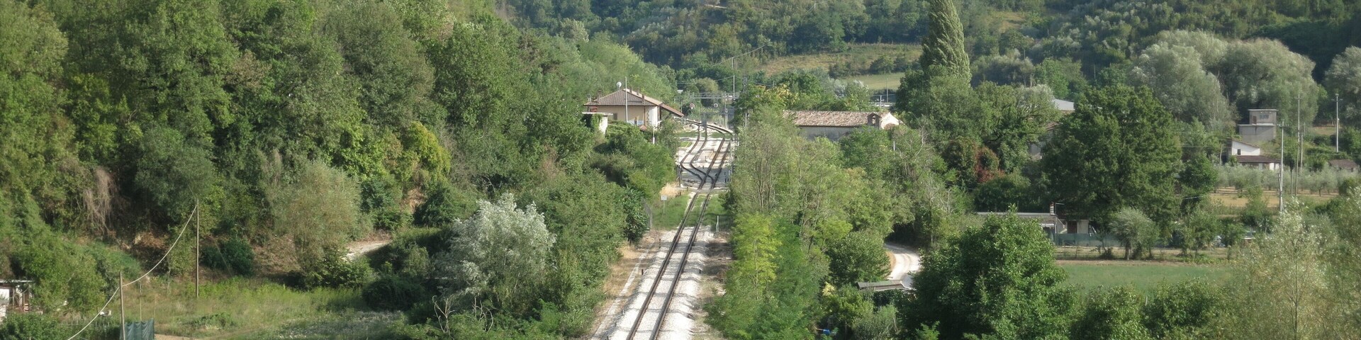 Cittaducale train station (province of Rieti, Lazio, Italy), on the Terni-Rieti-L'Aquila-Sulmona line.