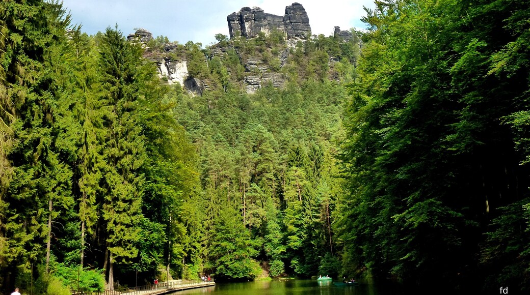 Amselsee Kurort Rathen in der Sächsischen Schweiz