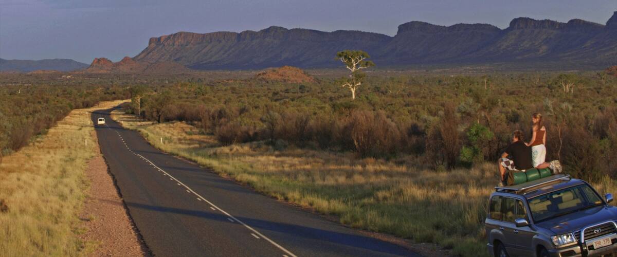 West MacDonnell National Park which includes desert views, a gorge or canyon and vehicle touring