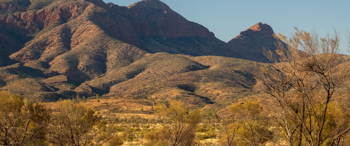 Tjoritja-West MacDonnell National Park which includes tranquil scenes, mountains and desert views