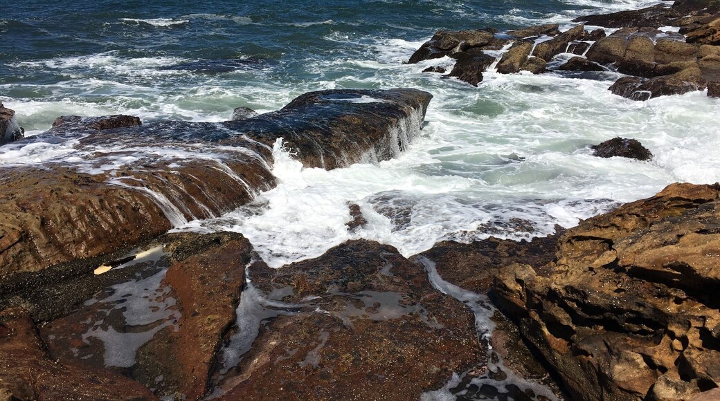 Beautiful walk along the rocks