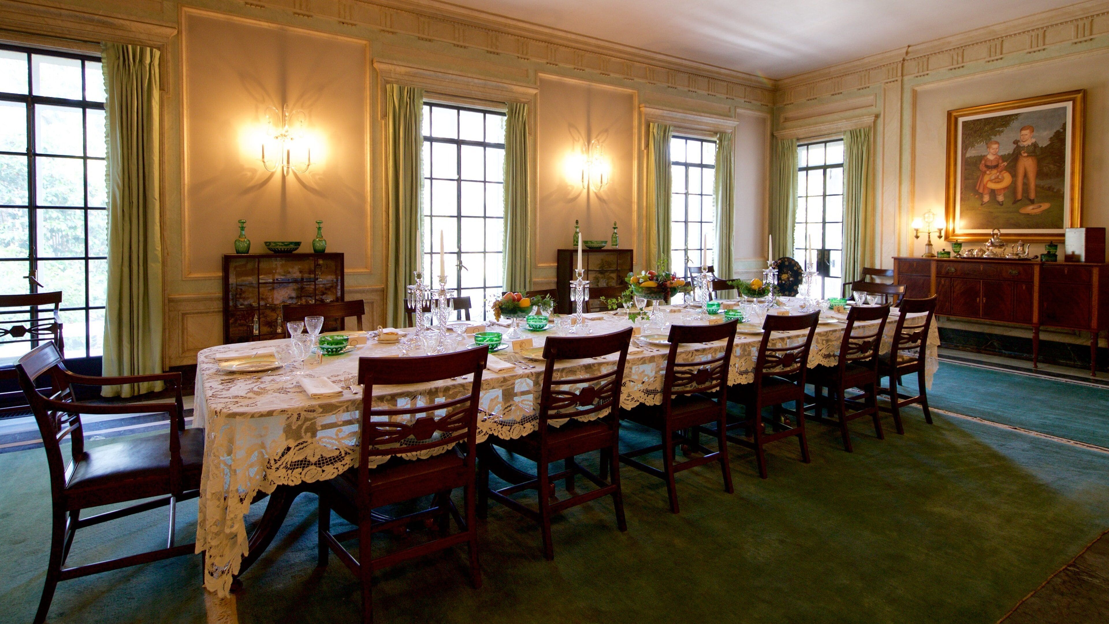 Pebble Hill Plantation fasiliteter samt kunst, kulturarv og innendørs