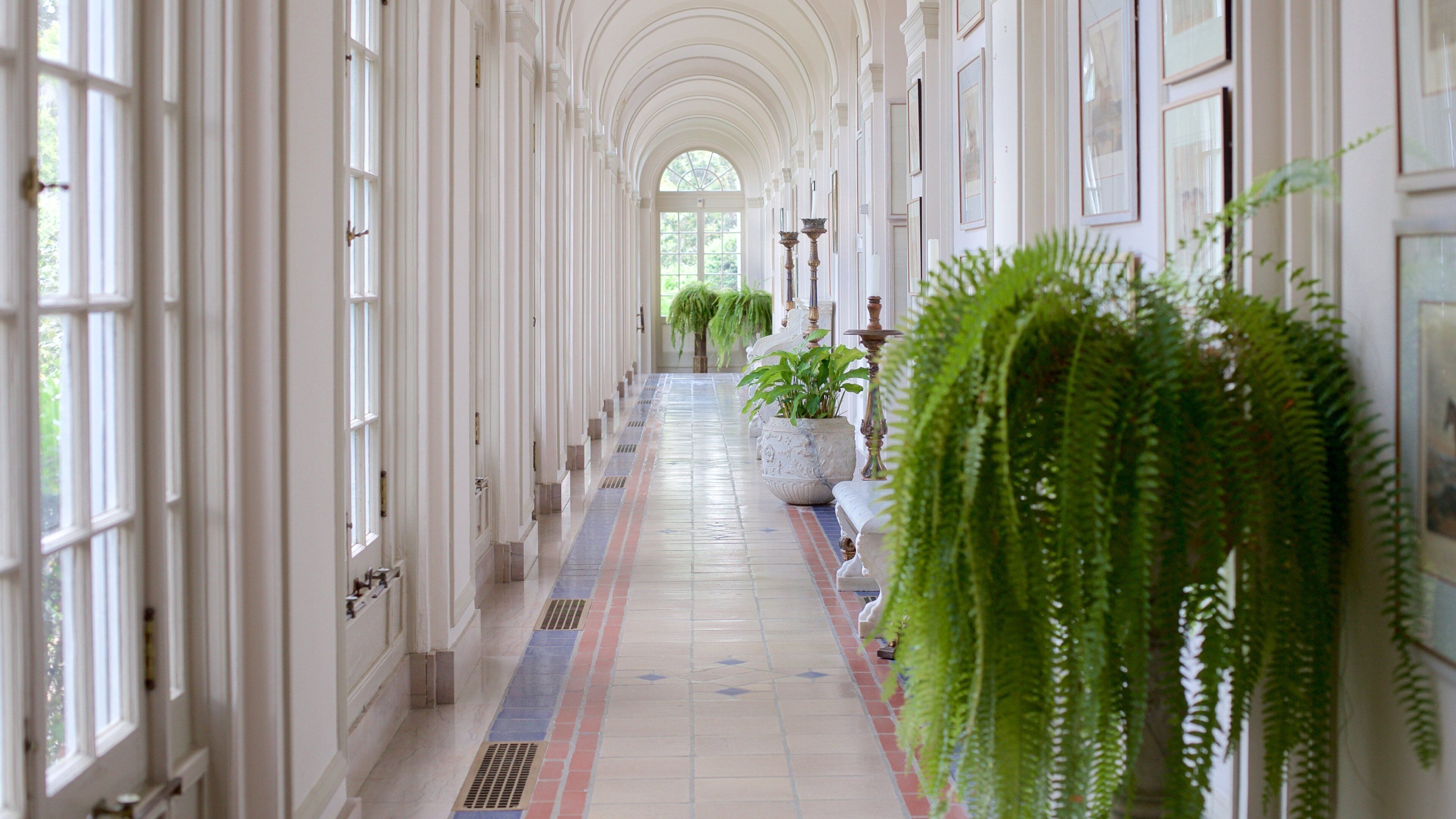 Pebble Hill Plantation mostrando vista interna