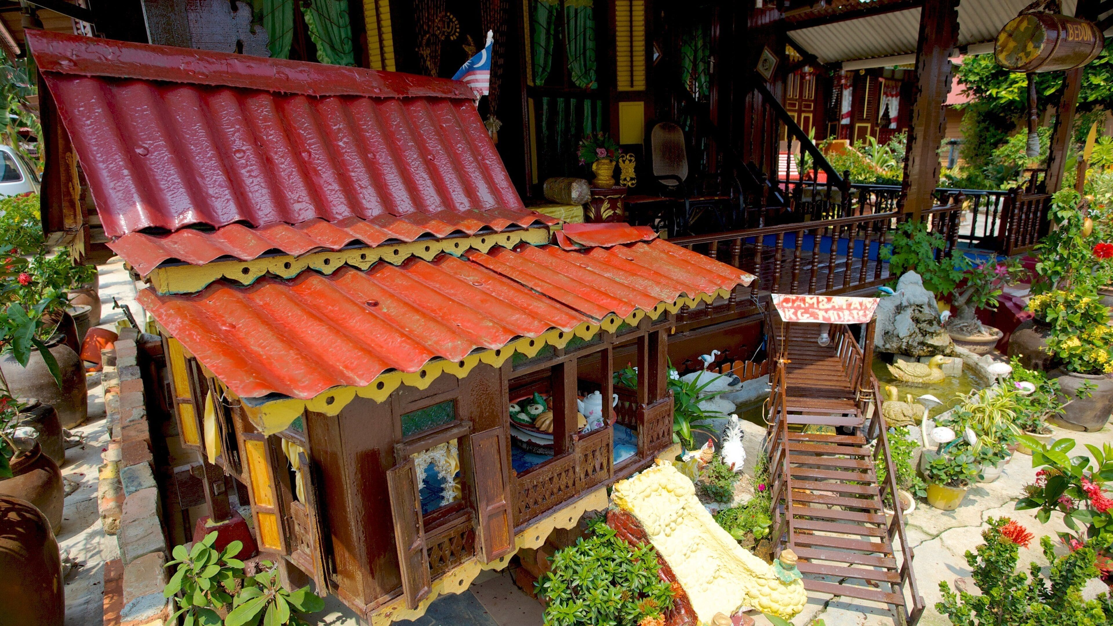 Malacca som viser et hus