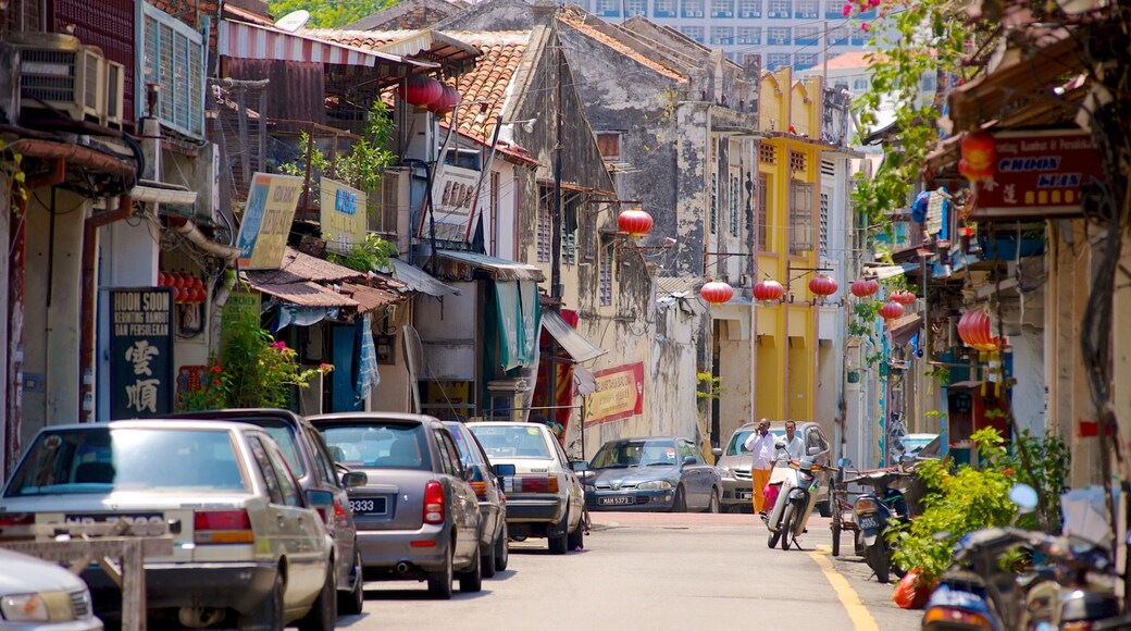 Malacca montrant une ville et scĂšnes de rue