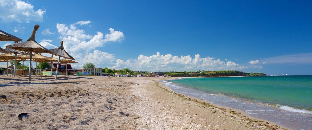 Vama Veche featuring general coastal views and a beach