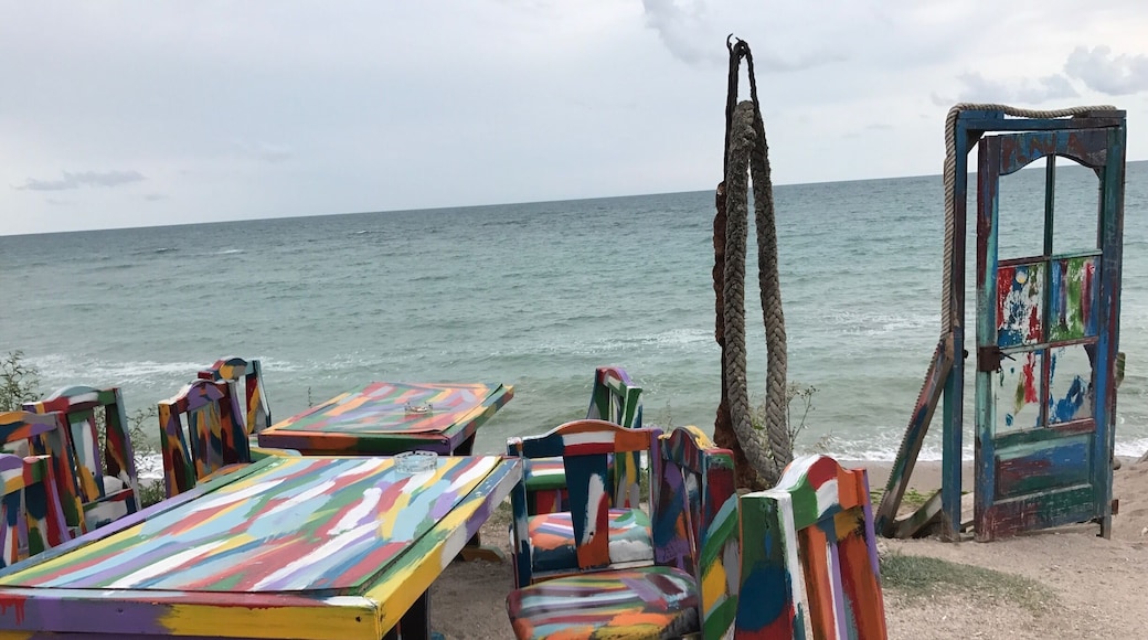 A place on the Black Sea known for all night long beach parties, rock &folk music. Young people, rockers, nudists used to be, few years ago, the only visitors of this place. Now.. it's full of all kind of people in search for fun and relax.