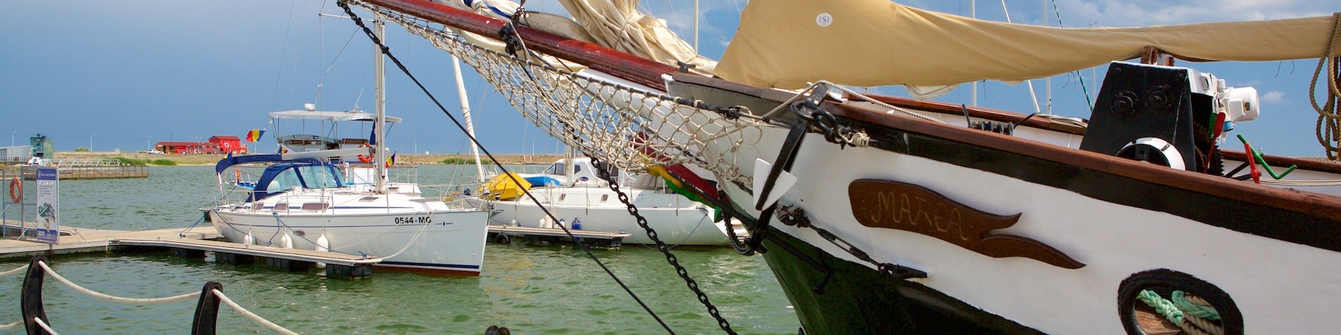 Mangalia showing a bay or harbor