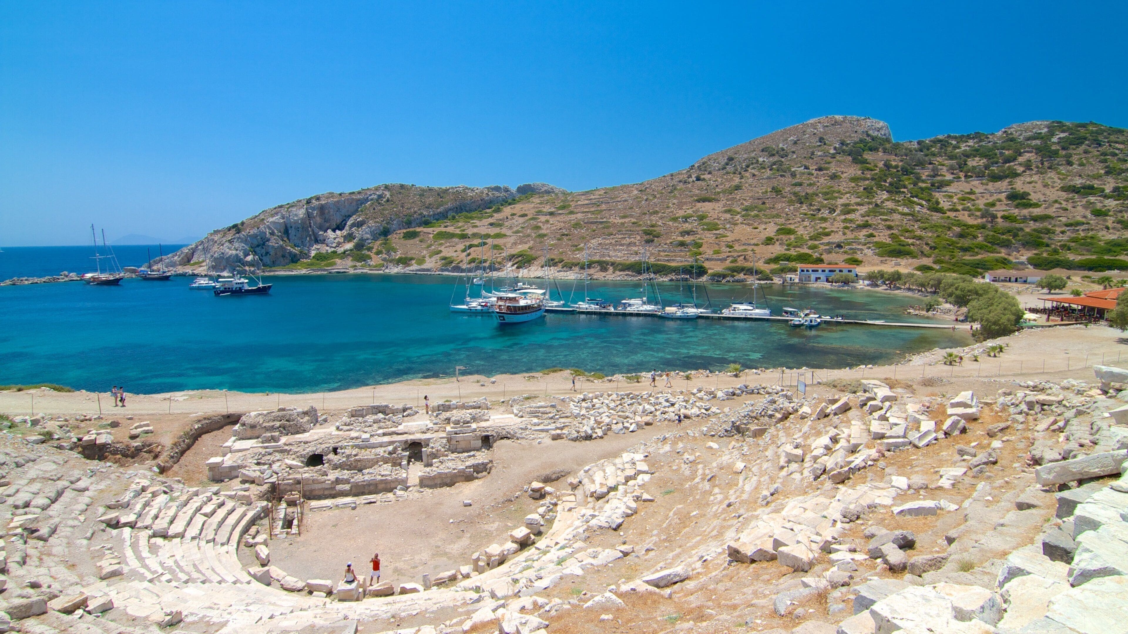 Knidos showing a ruin