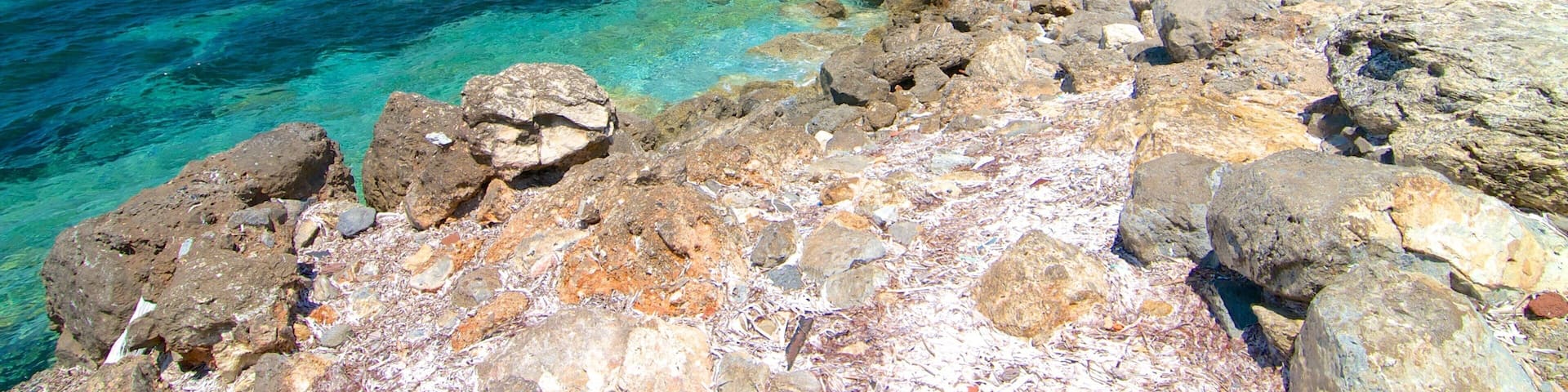 Knidos which includes rocky coastline