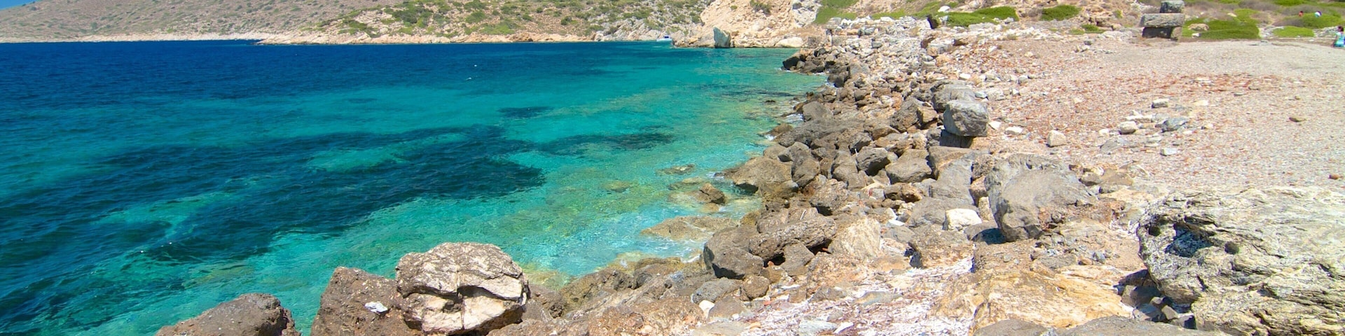 Knidos mostrando costa rocosa