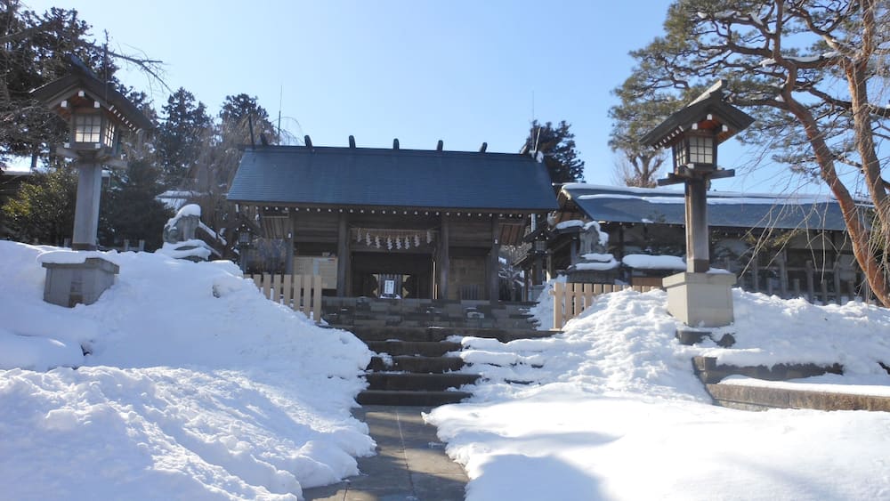 This is the Kaiseizan Great Shrine in Koriyama, Fukushima, Japan.