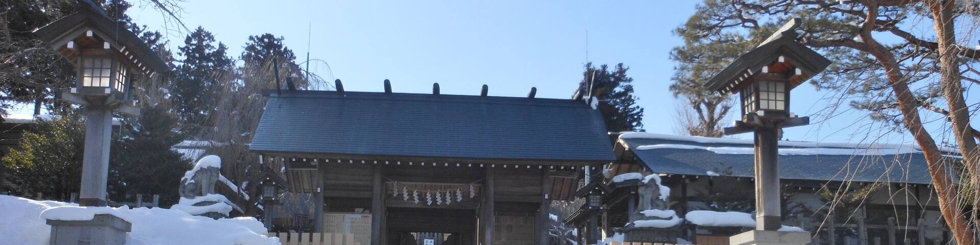 This is the Kaiseizan Great Shrine in Koriyama, Fukushima, Japan.