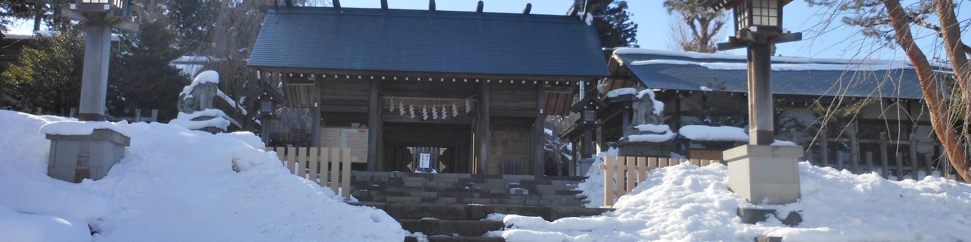 This is the Kaiseizan Great Shrine in Koriyama, Fukushima, Japan.