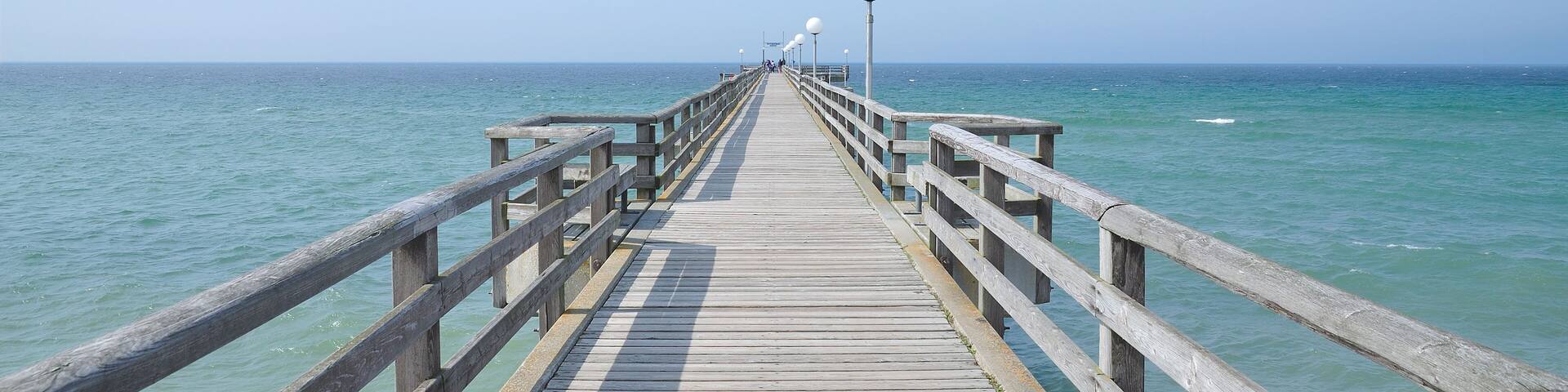 die Seebrücke im Ostseebad Rerik in Mecklenburg-Vorpommern,Deutschland