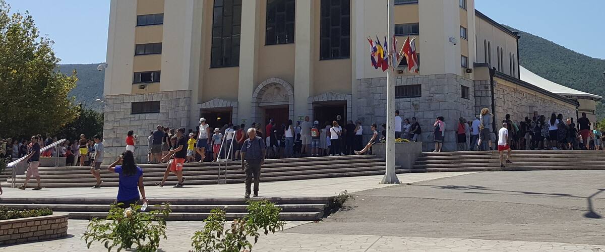 Named after the patron Saint of pilgrims, this church is a site along a pilgrimage to an area were six children saw apparitions of the Blessed Virgin Mary.
-2018