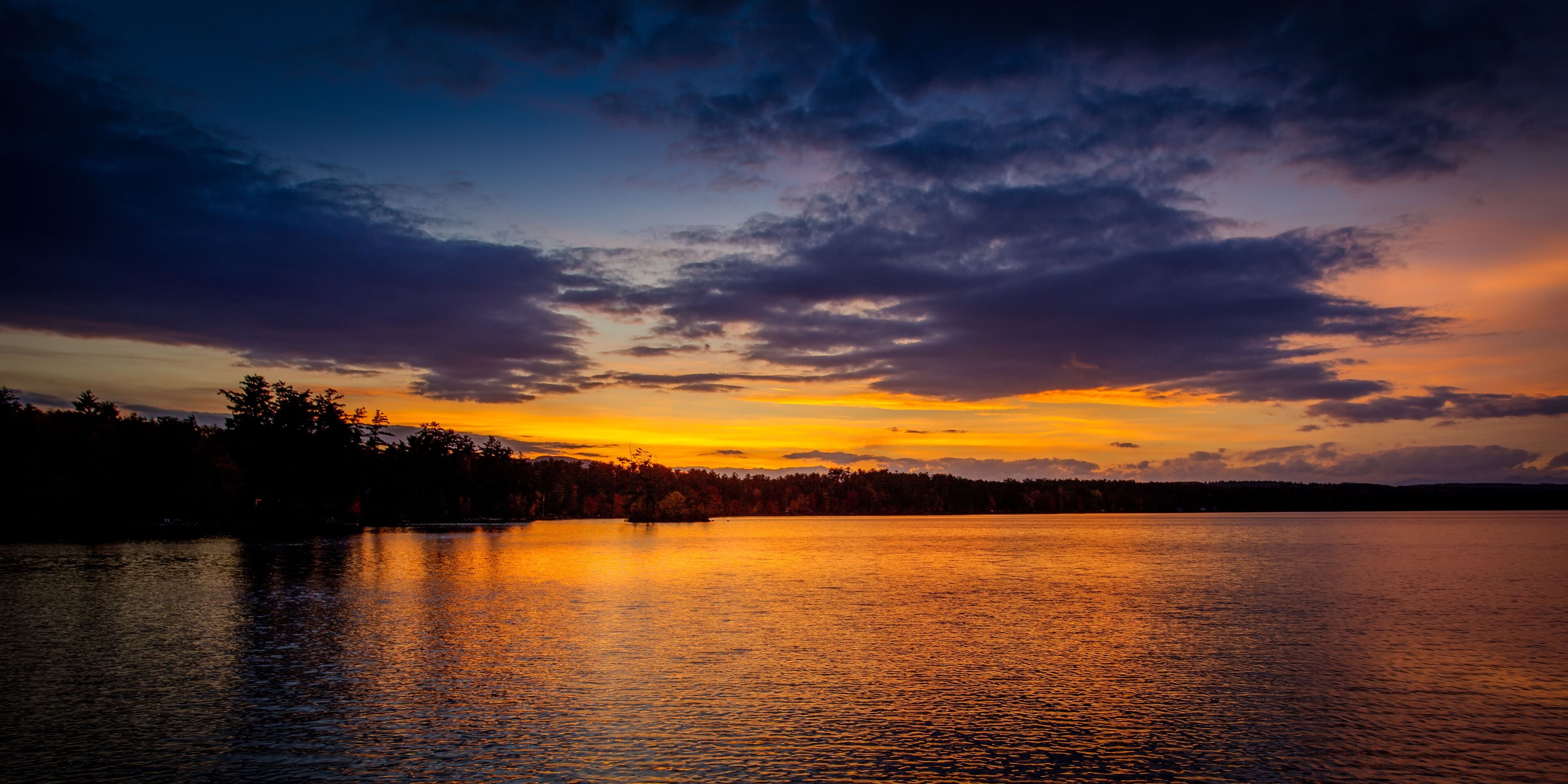 Der Highland Lake bei Bridgton, Maine