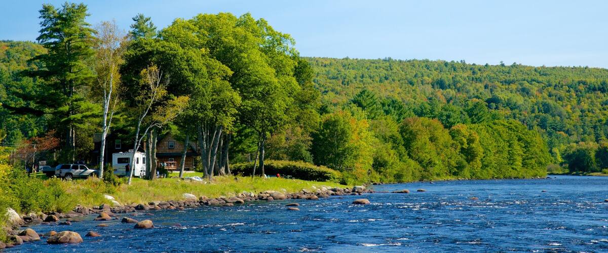 The Forks som visar en å eller flod och stillsam natur