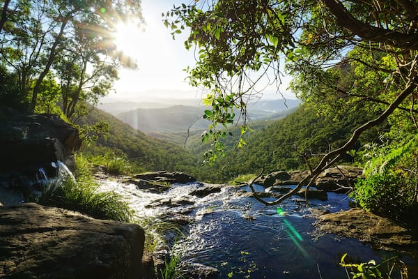 Moron Wasserfall im Lamington Nationalpark, Queensland, Australien