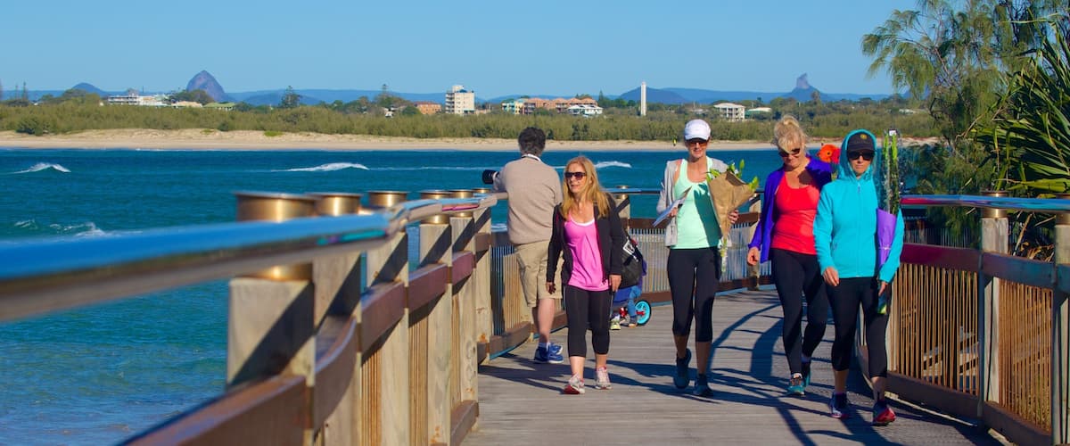Kings Beach showing a bay or harbor and a coastal town