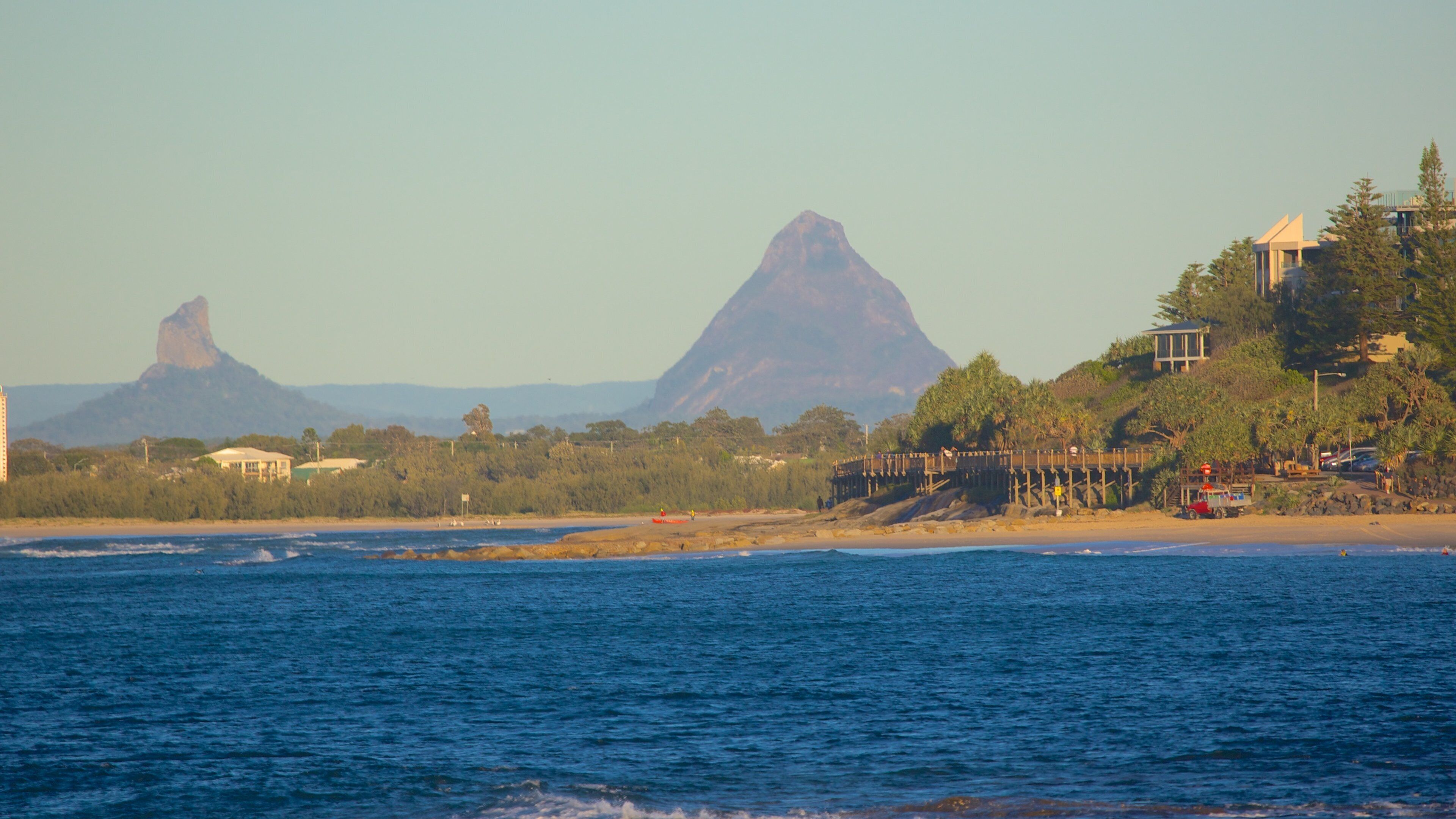 Kings Beach som viser udsigt over kystområde