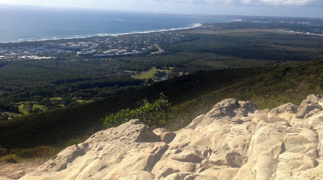 it's a relatively steep half hour climb up, but the views are worth it. Stone steps first half of the climb, then natural rock as you get higher. Views north to south of the Sunshine Coast.