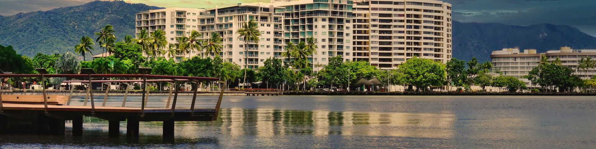 Cairns water front view from the marina