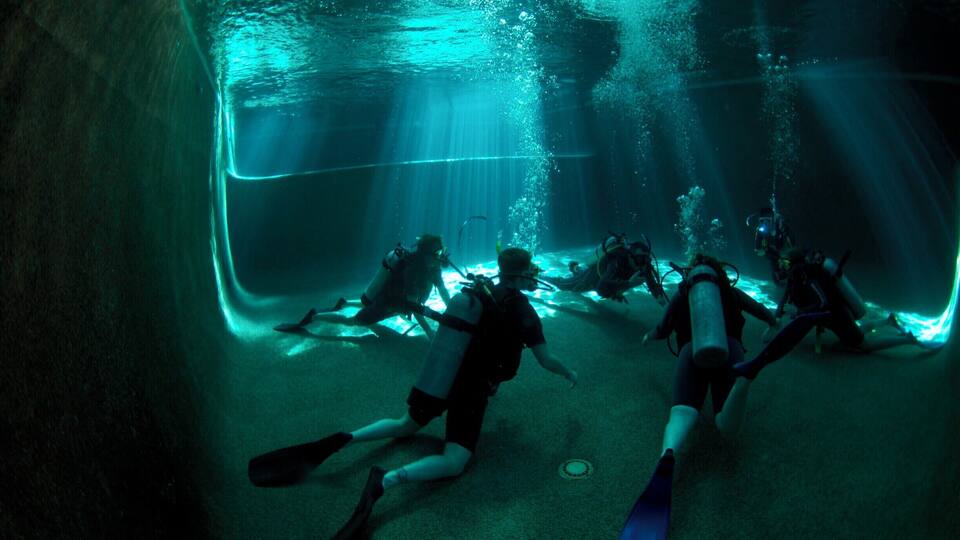 When you learn to dive you spend a LOT of time in the pool - and we've got the only heated one in Cairns!