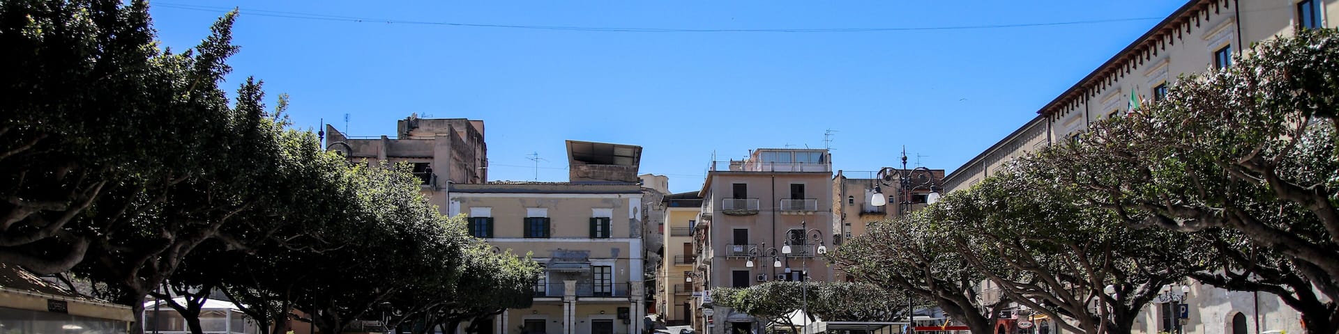 Piazza Cavour in Favara Sicily