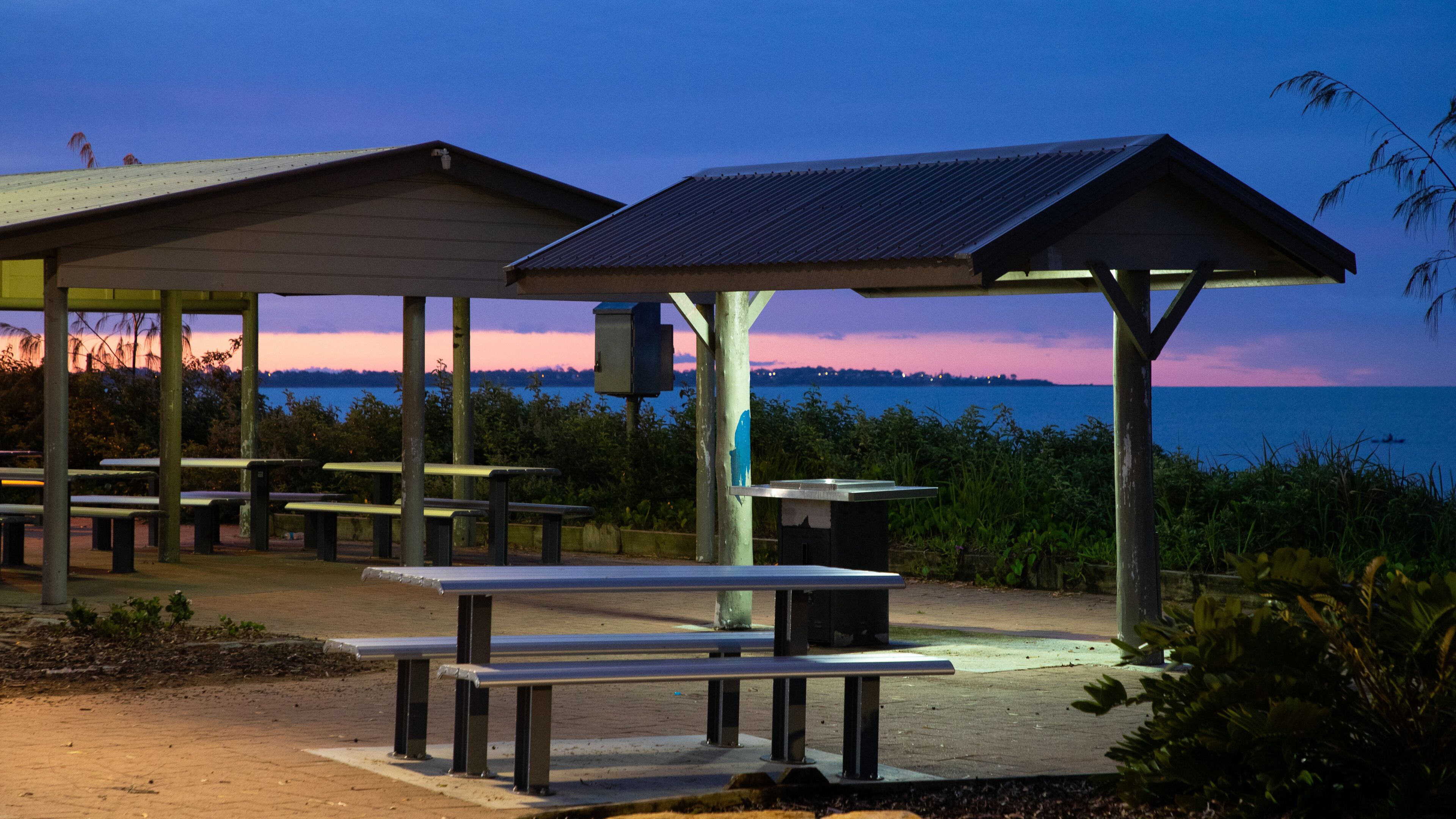 Torquay showing a garden and night scenes