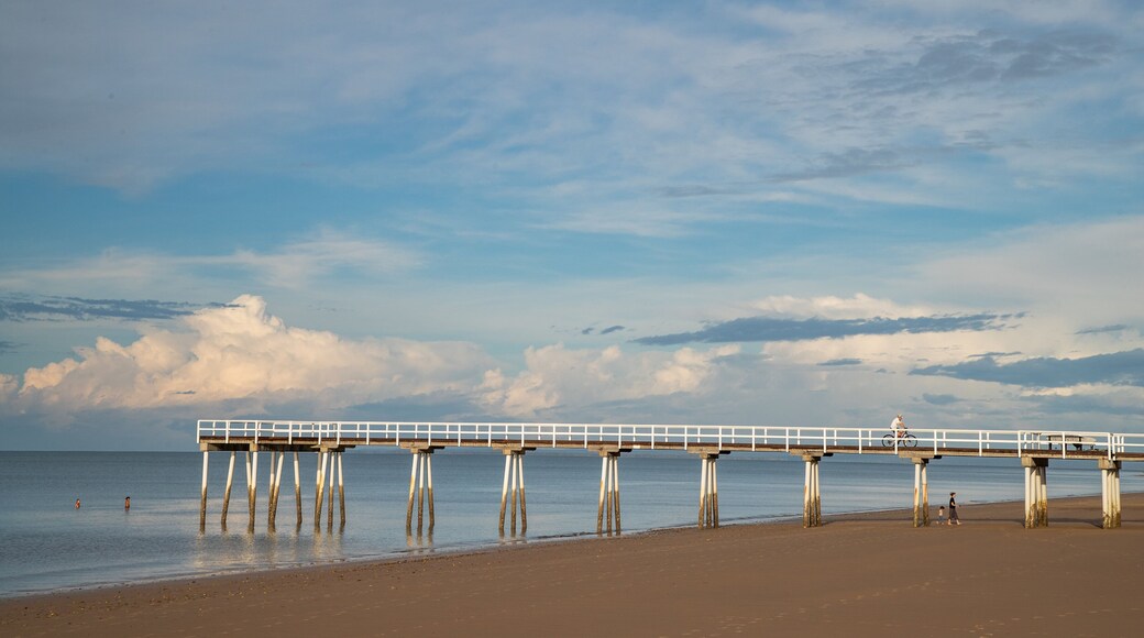 Torquay featuring a beach, a sunset and general coastal views
