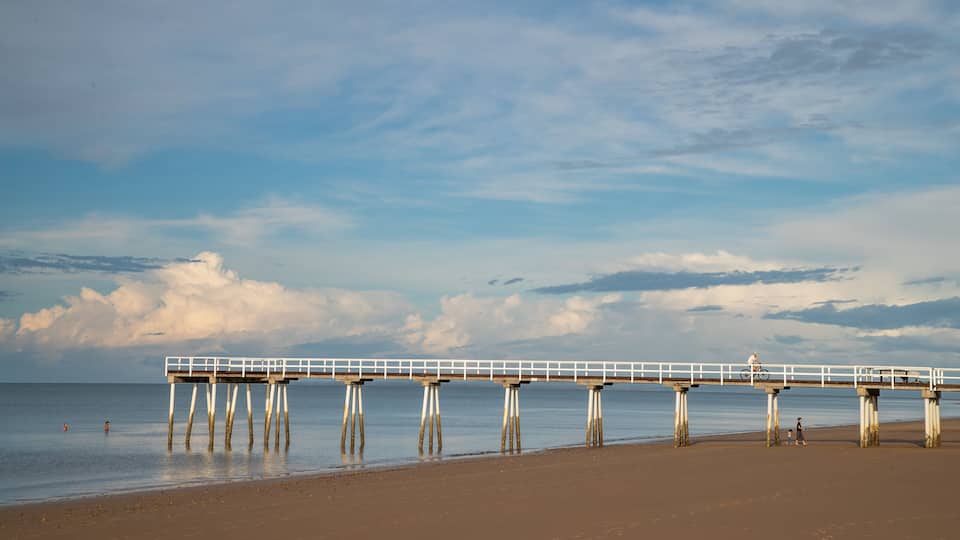 Torquay featuring a beach, a sunset and general coastal views