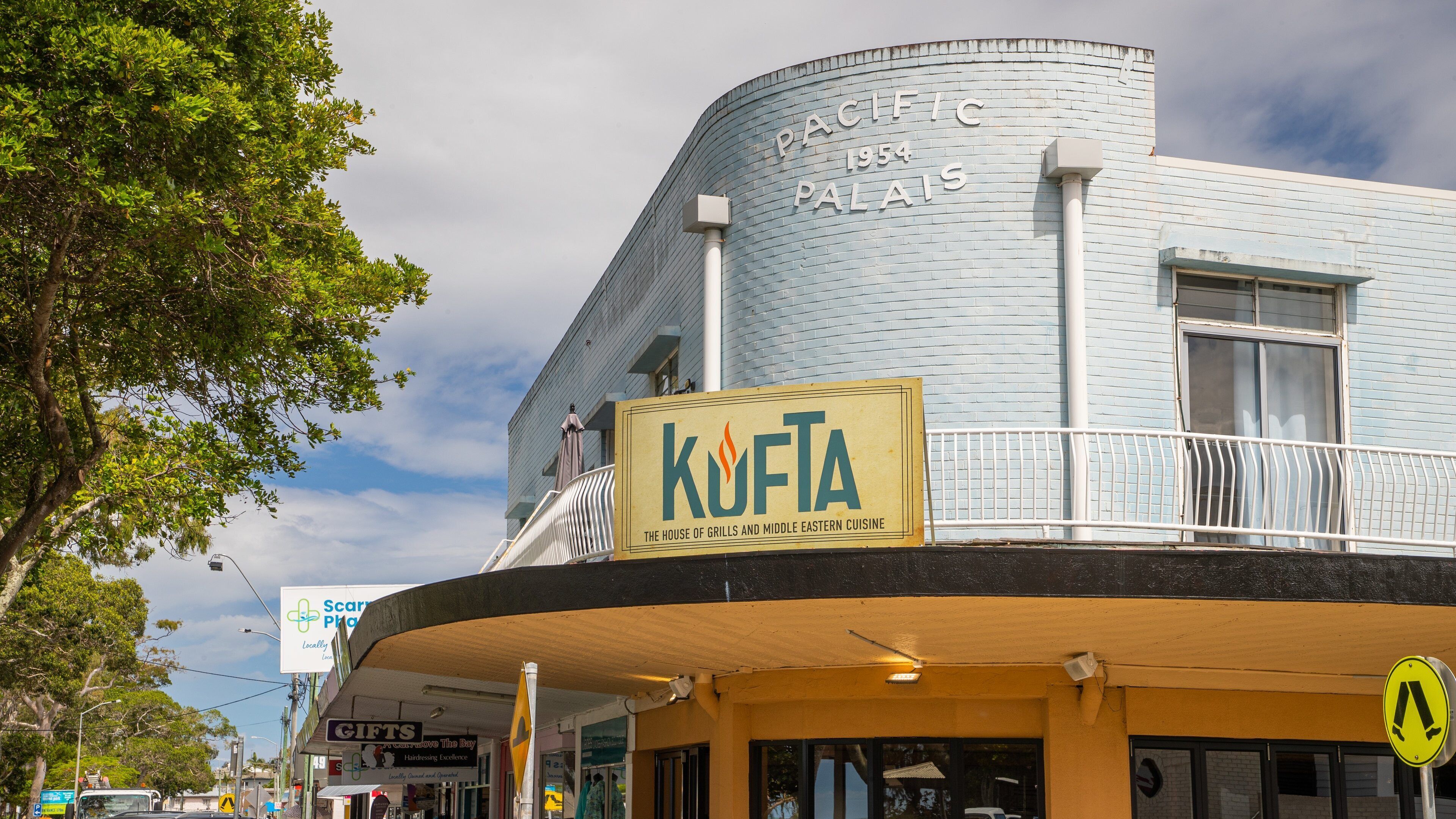 Scarness showing signage