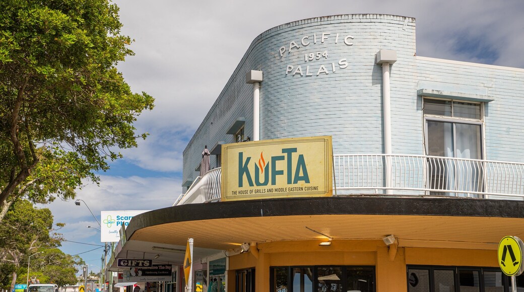 Scarness showing signage