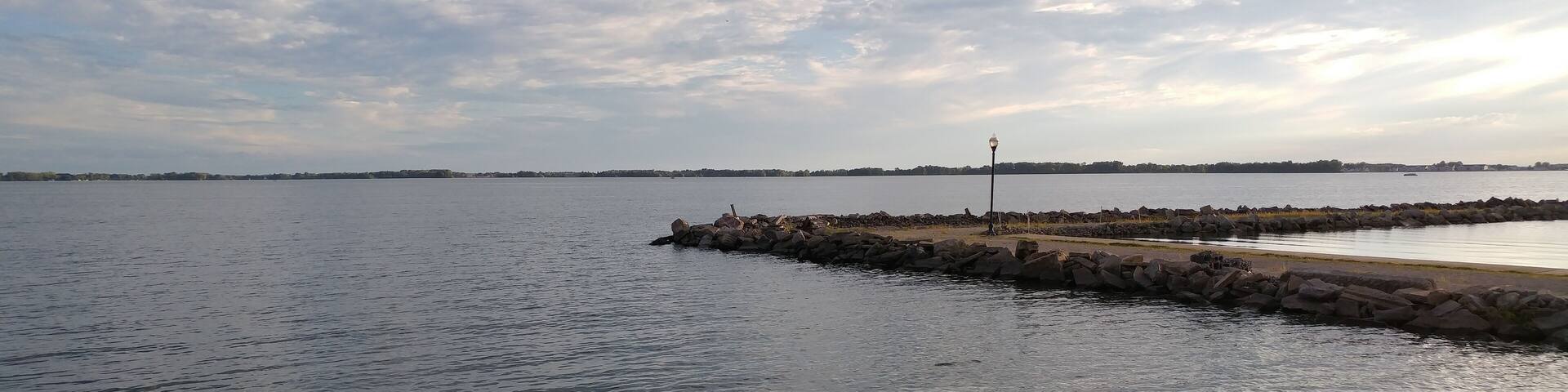 Grand Lake is underappreciated. It has wonderful boating and cool vistas. We stayed at a condo right on the lake. Blue Herons everywhere.