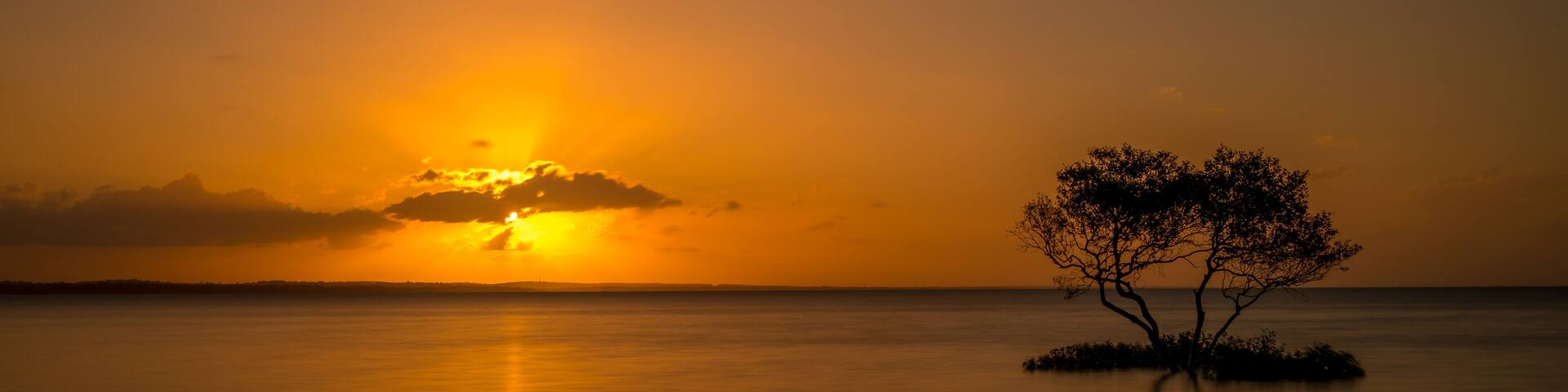 Sonnenuntergang am Meer in Point Vernon