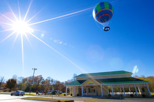 WonderWorks og byder på varmtluftsballon