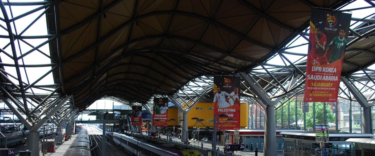 Southern Cross train station is the main station in Melbourne if you want to go interstate or to regional Victoria. There are information areas for those who need help figuring out where to go.
The station is close to a shopping outlet. It has a number of shops and fast food joints for those waiting between transport connections.