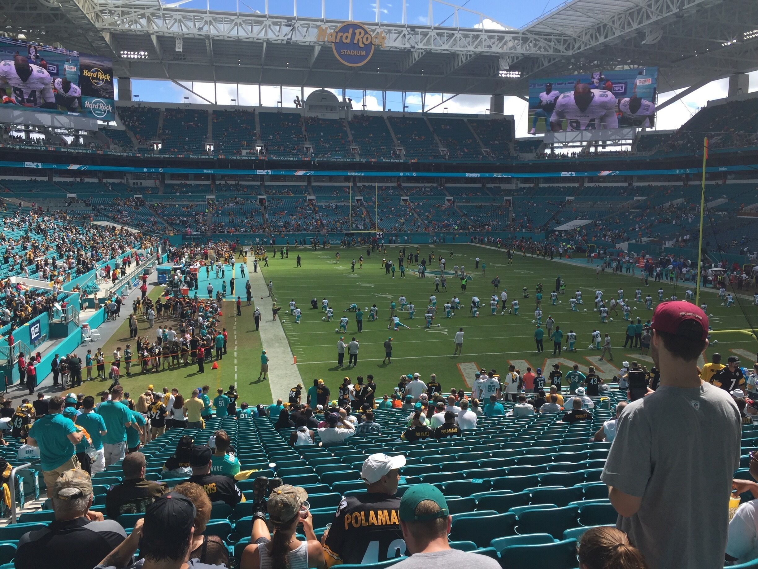 Steelers and Dolphins