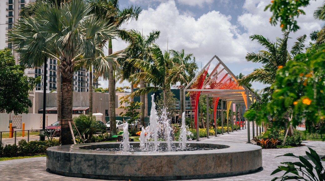 fountain in the park doral community recreation area miami florida
